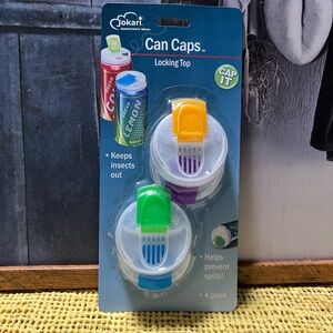 Can Caps Locking Top - Green and Purple